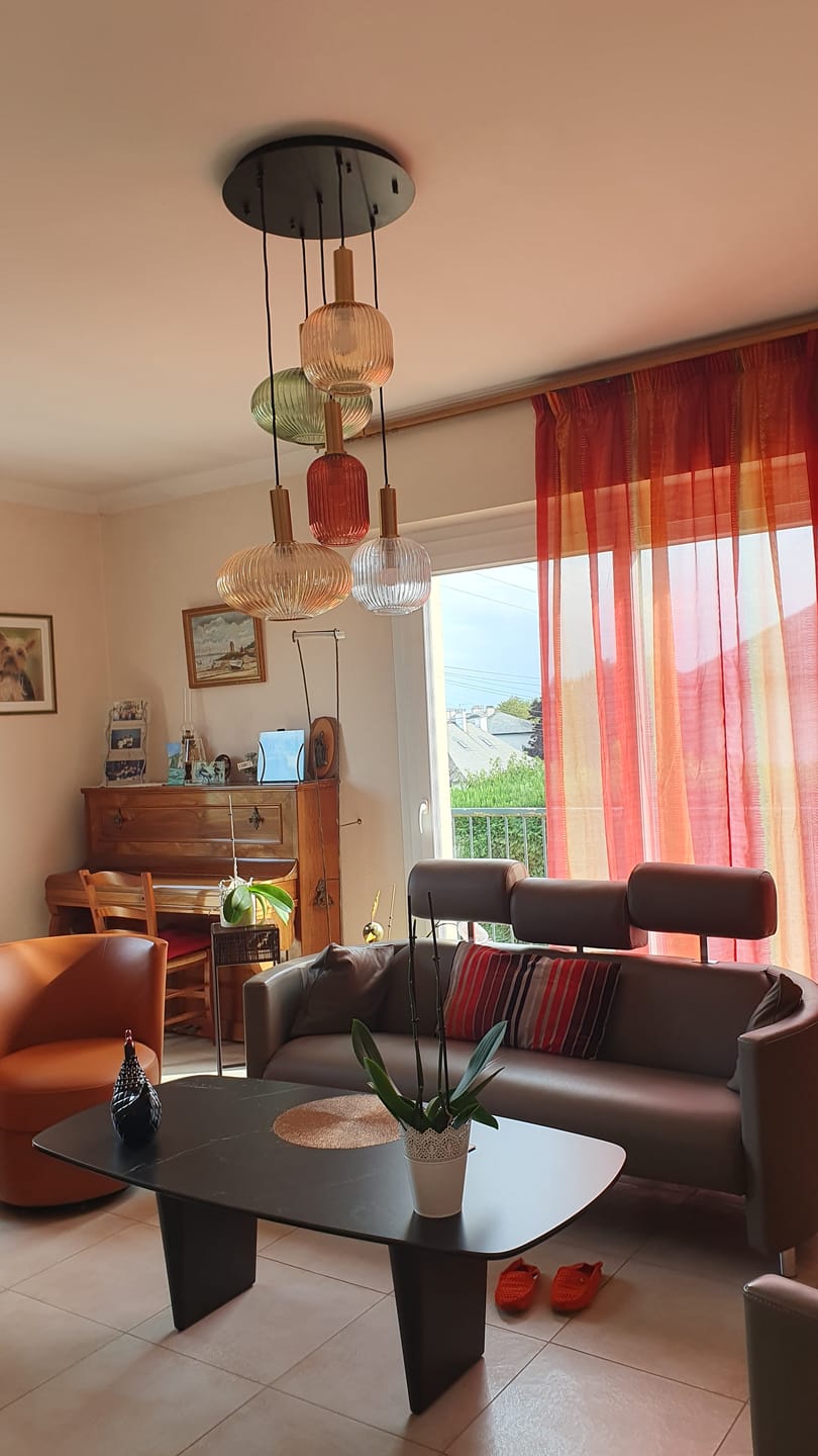 Customer photo review of Socle de plafond rond pour suspensions multiples