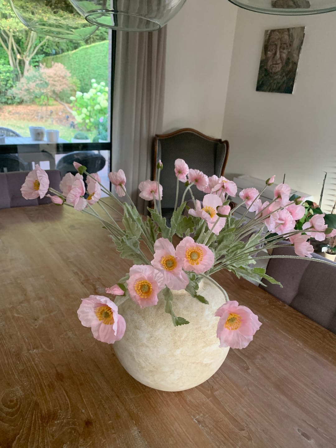 Customer photo review of Zijden Klaprozen - Lichtroze