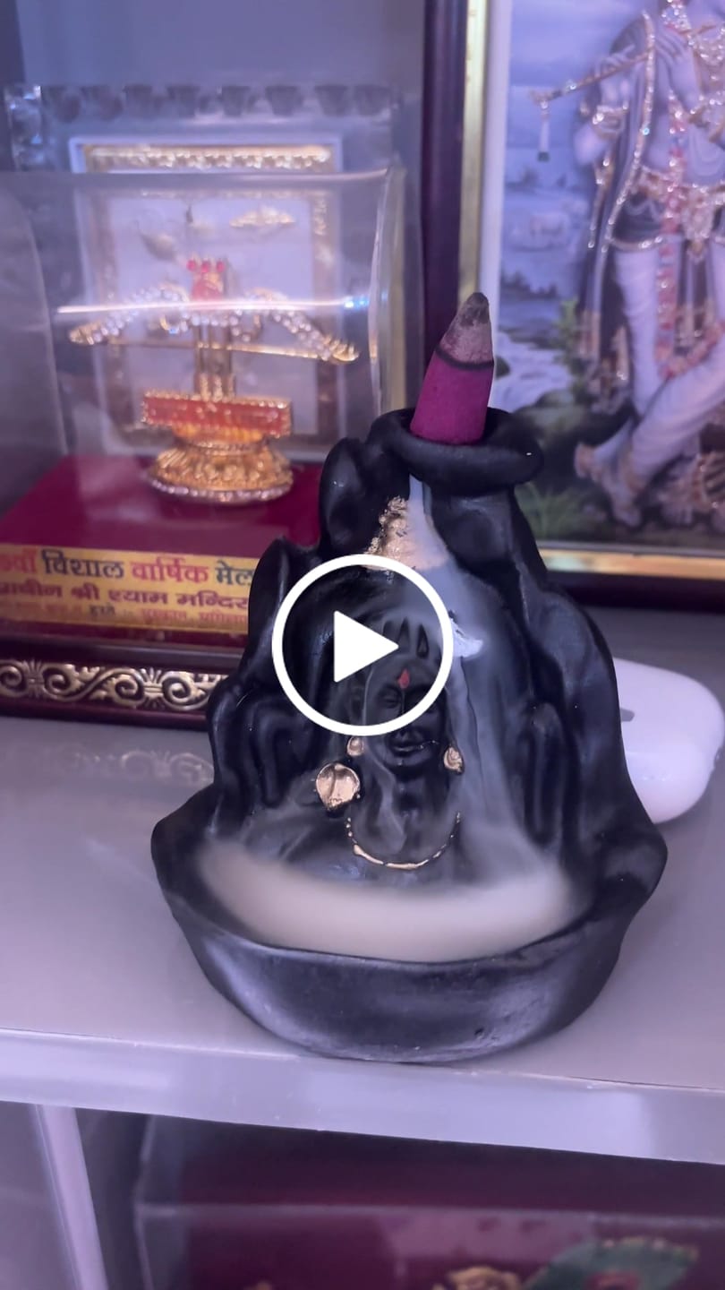 Customer video review of Aurum Adiyogi™ 5" (12x10cm) Smoke Fountain