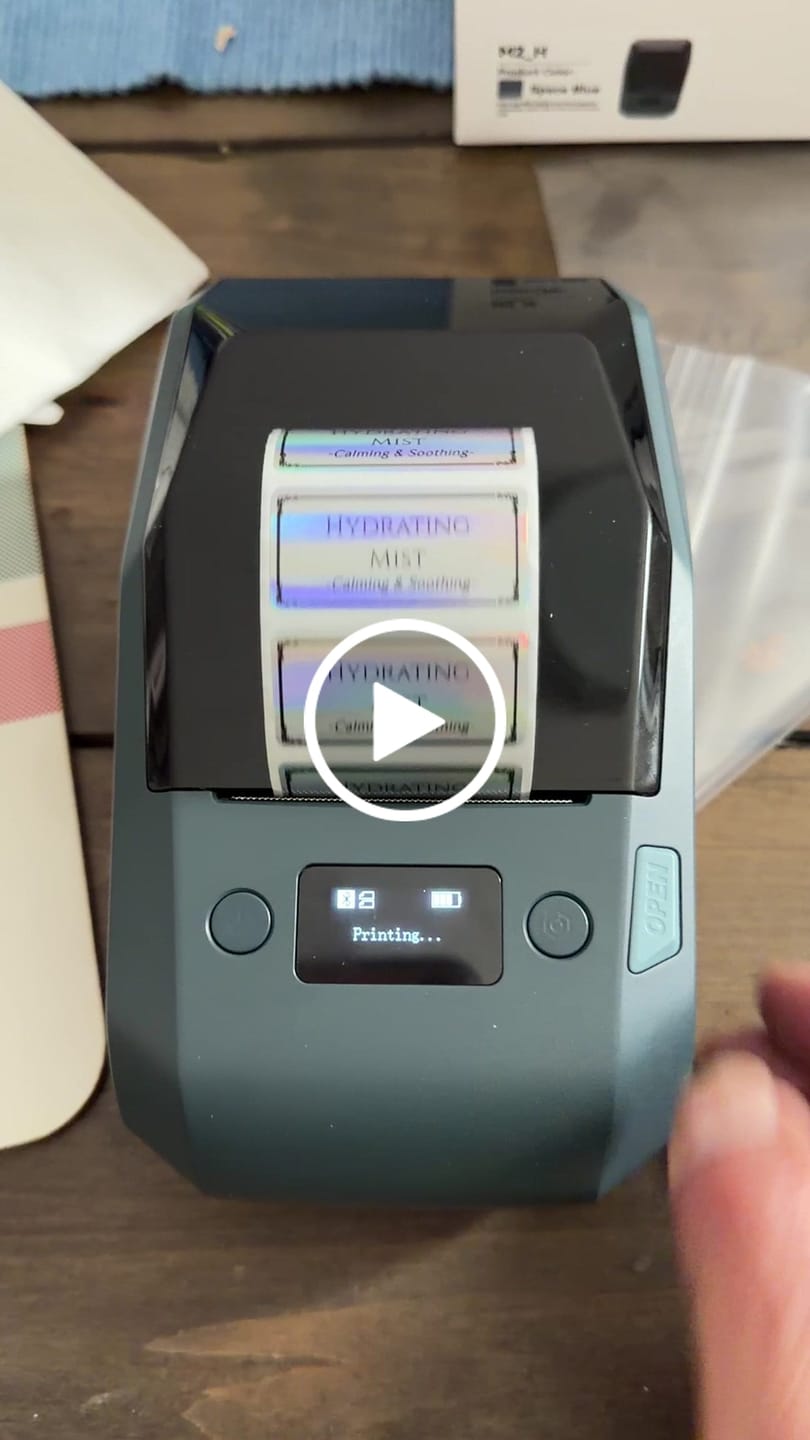 Customer video review of NIIMBOT M2 Thermal Transfer Label Maker, Smart Color Printing with Phones & PC for Office, Lab, Vial Bottle