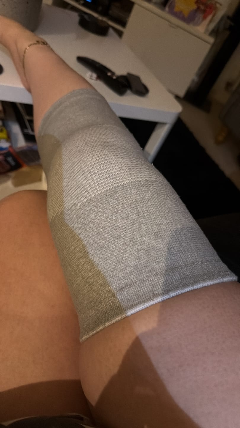 Customer photo review of PureCompress™ Natural Bamboo Knee Sleeve