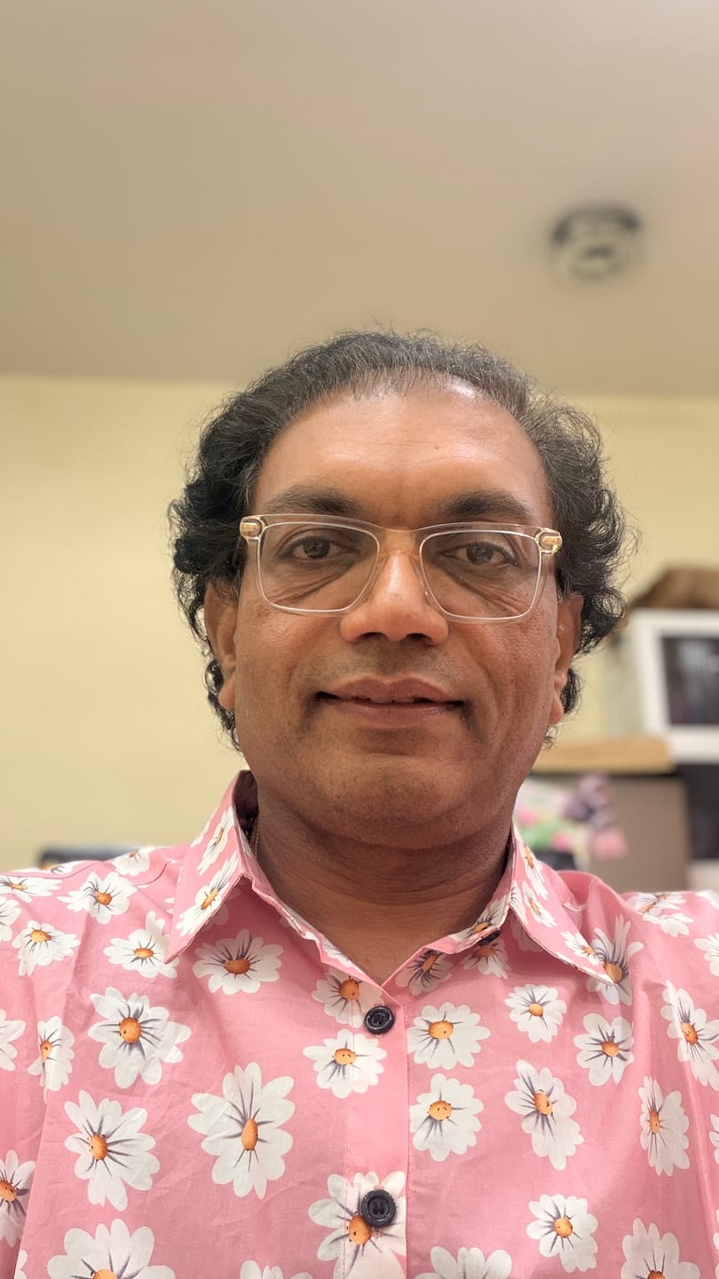 Customer photo review of Men's Pink Floral Daisy Print Tropical Hawaii Cotton Shirt