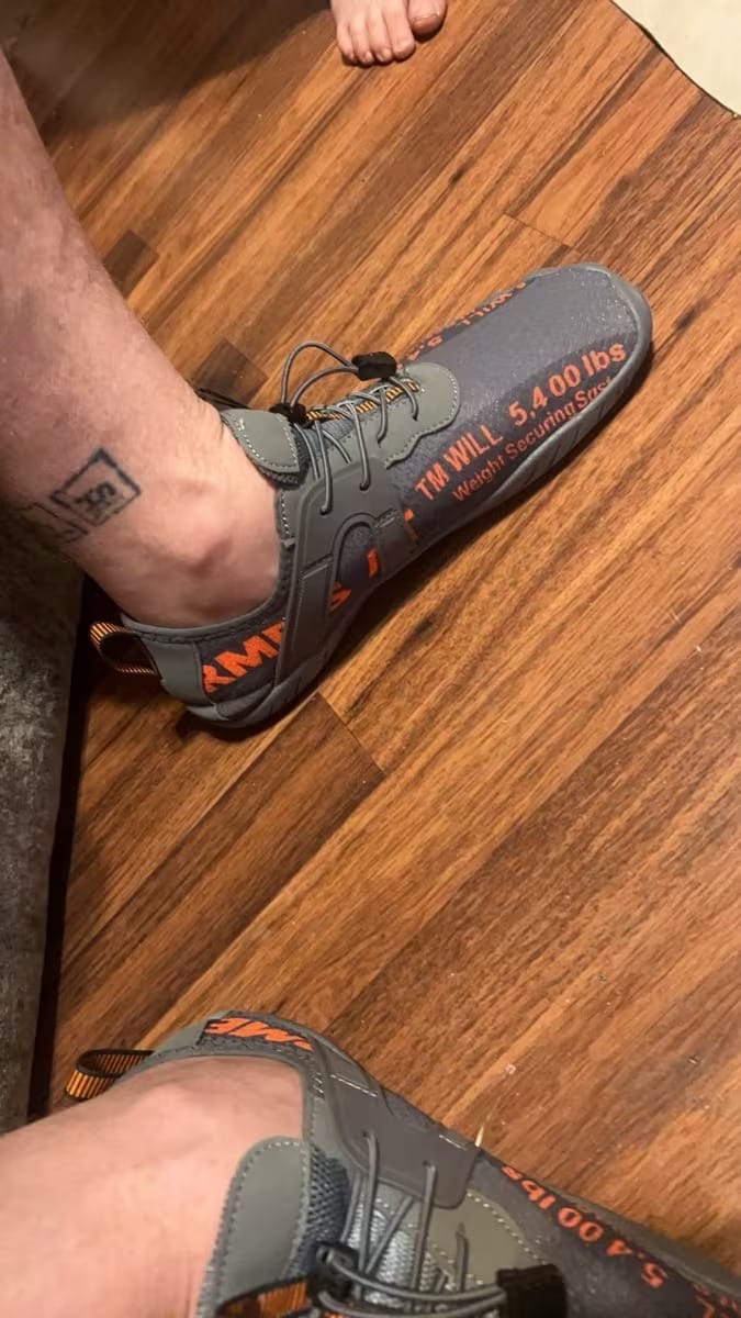 Customer photo review of Men's Water Shoes Quick-Dry - Non-Slip - Hiking