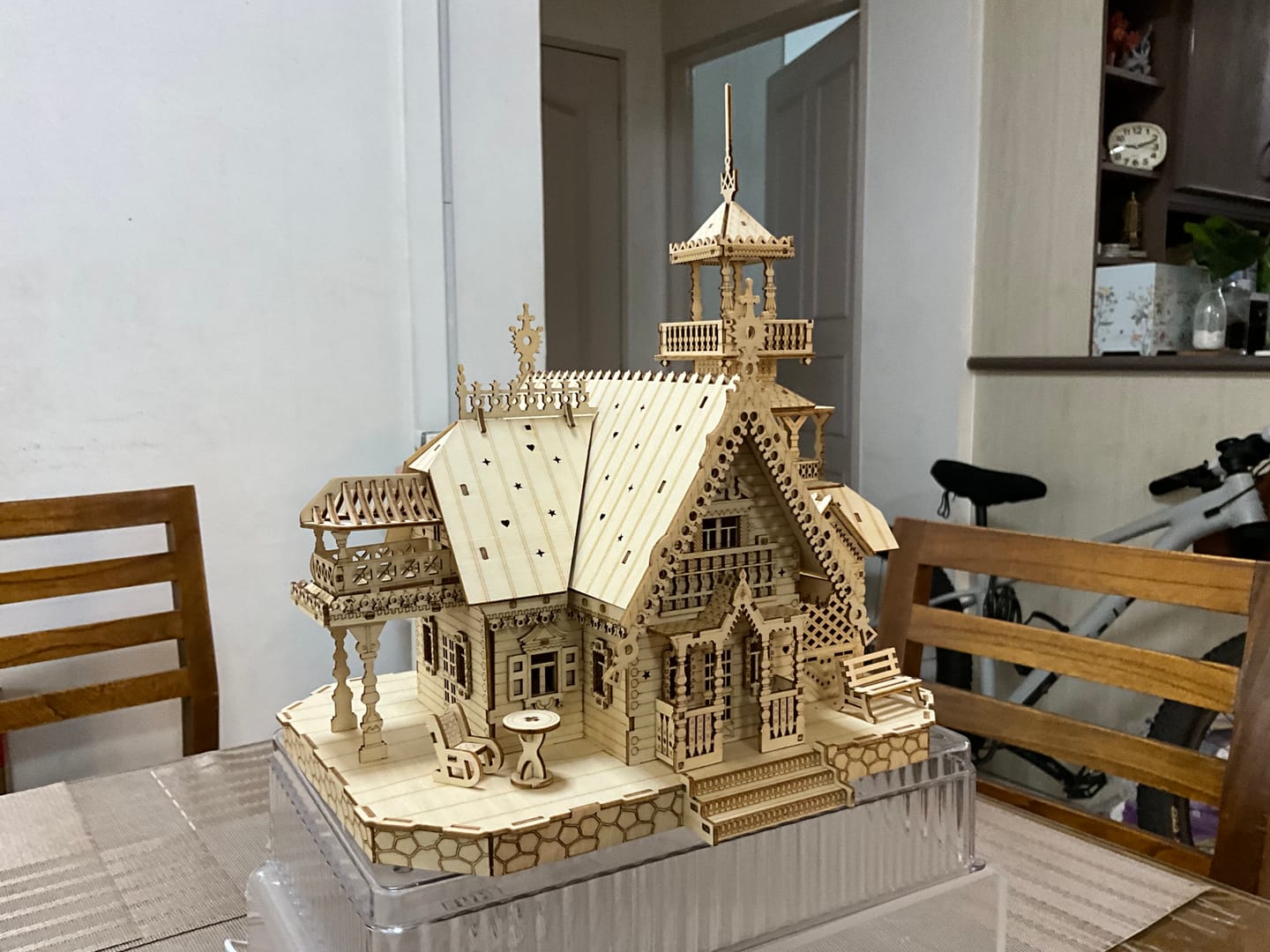 Customer photo review of Retro Villa 3D Wooden Puzzle