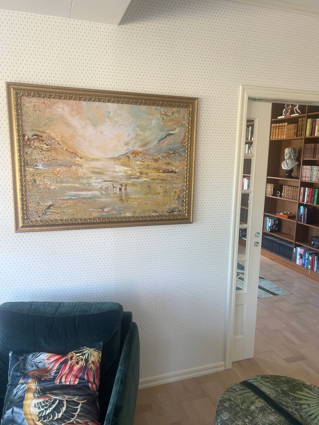 Customer photo review of In your footsteps print extended
