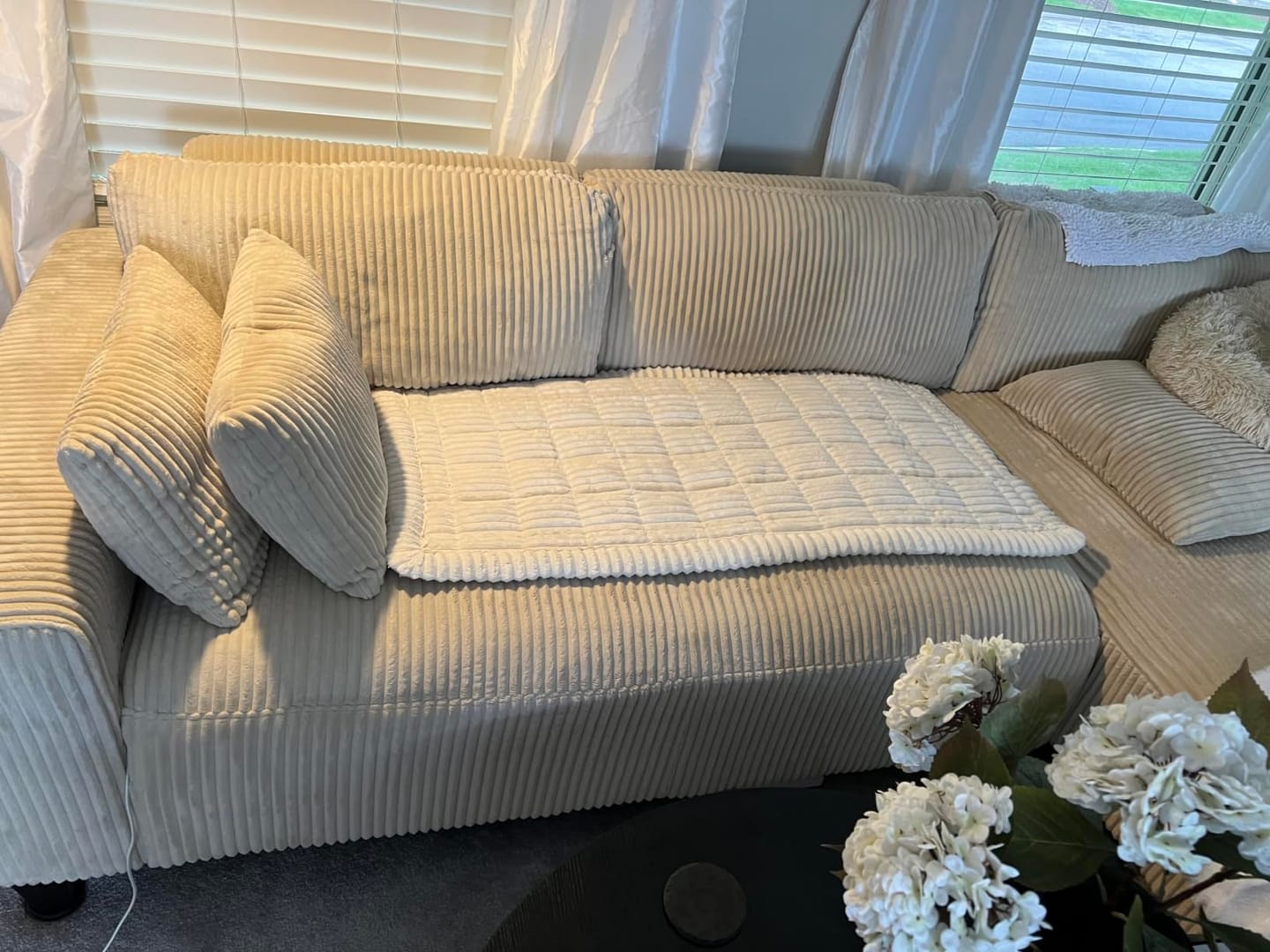 Customer photo review of Koselig Sofatrekk