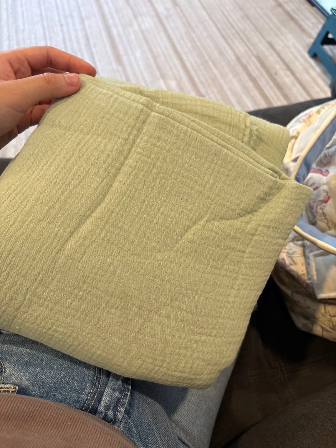 Customer photo review of Kuscheldecke Musselin für jede Jahreszeit