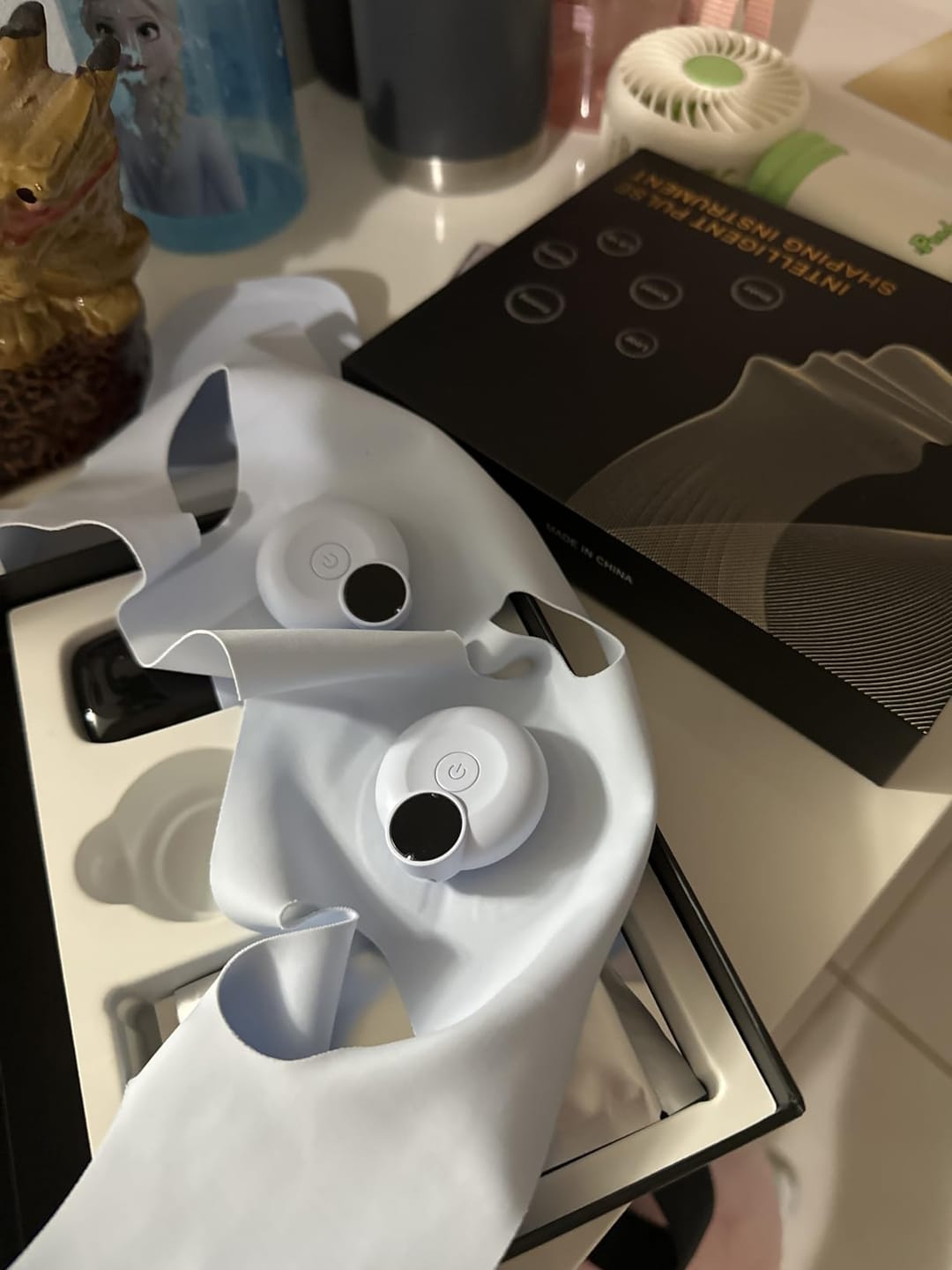 Customer photo review of Maschera EMS Tonificante Viso – 6 Modalità e 9 Livelli di Intensità