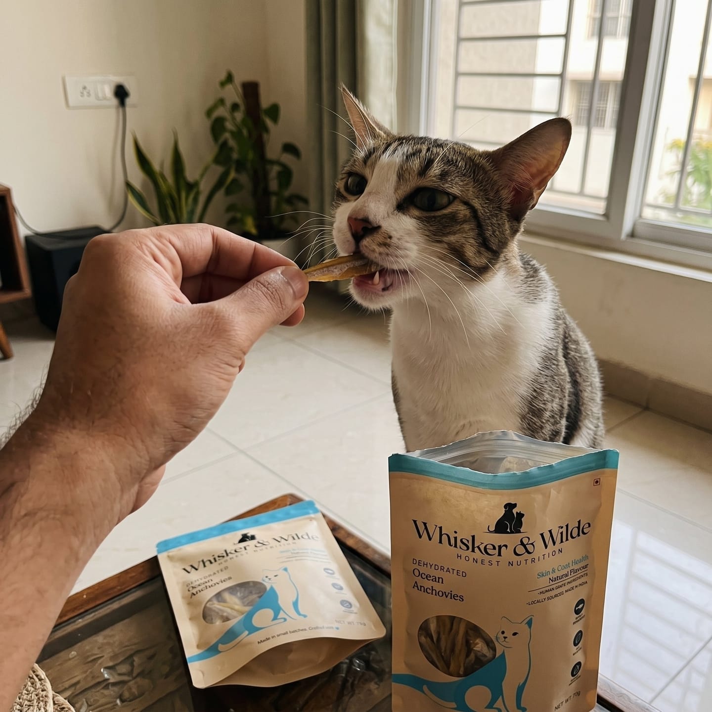 Customer photo review of Dehydrated Anchovies – Original (Cat)