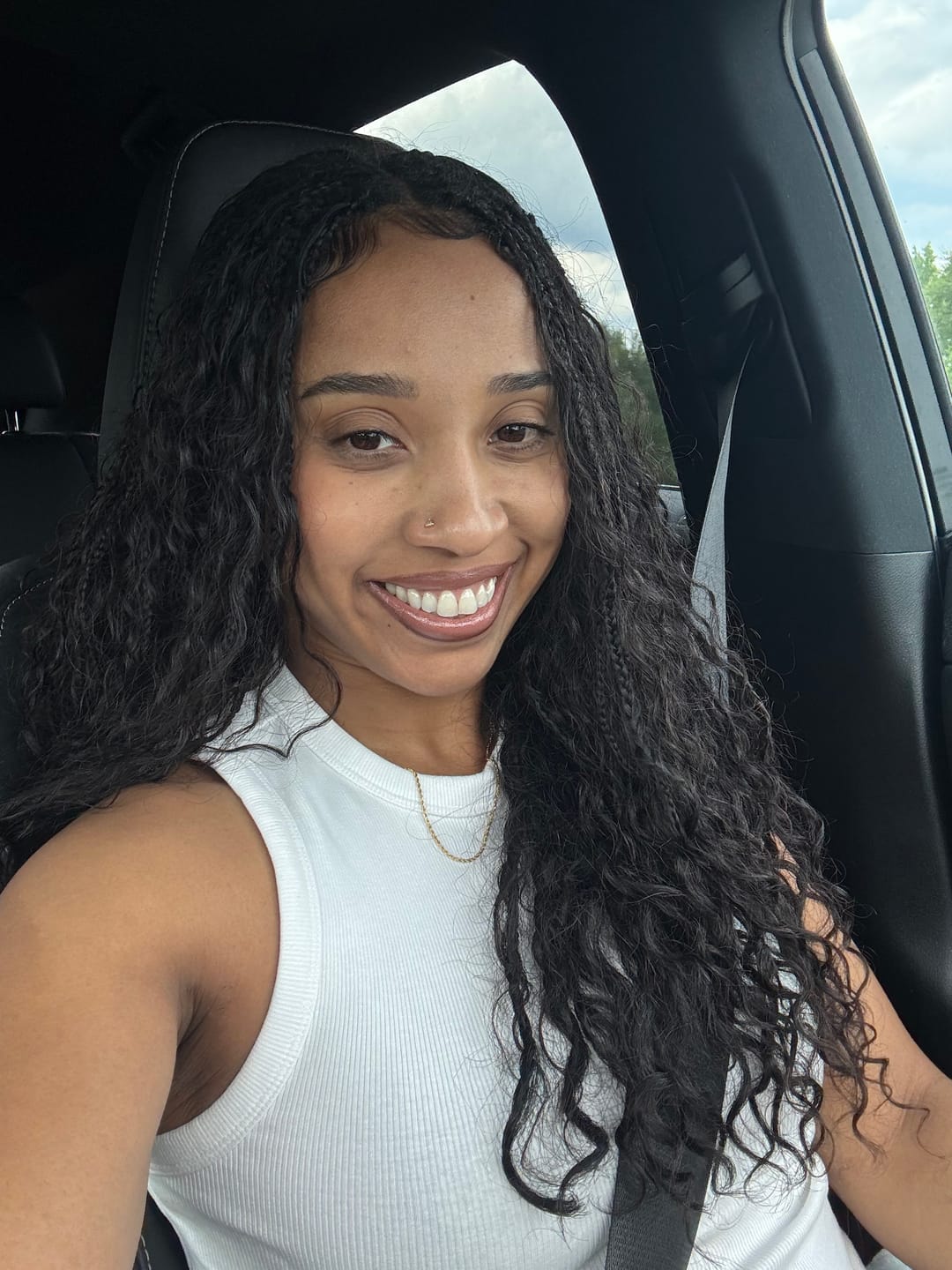Customer photo review of Spanish Curl Bulk Hair Extensions for Braiding