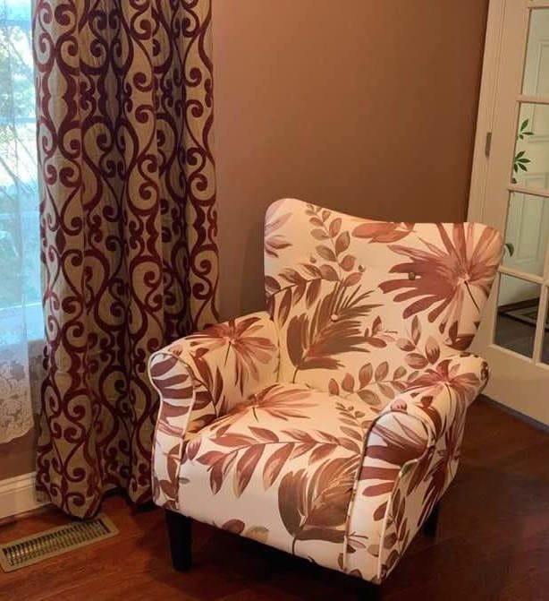 Customer photo review of Allston High Back Upholstered Accent Armchair