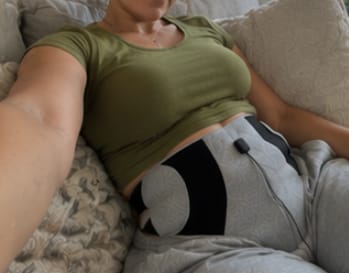 Customer photo review of Period Relief Heat & Massage Wrap