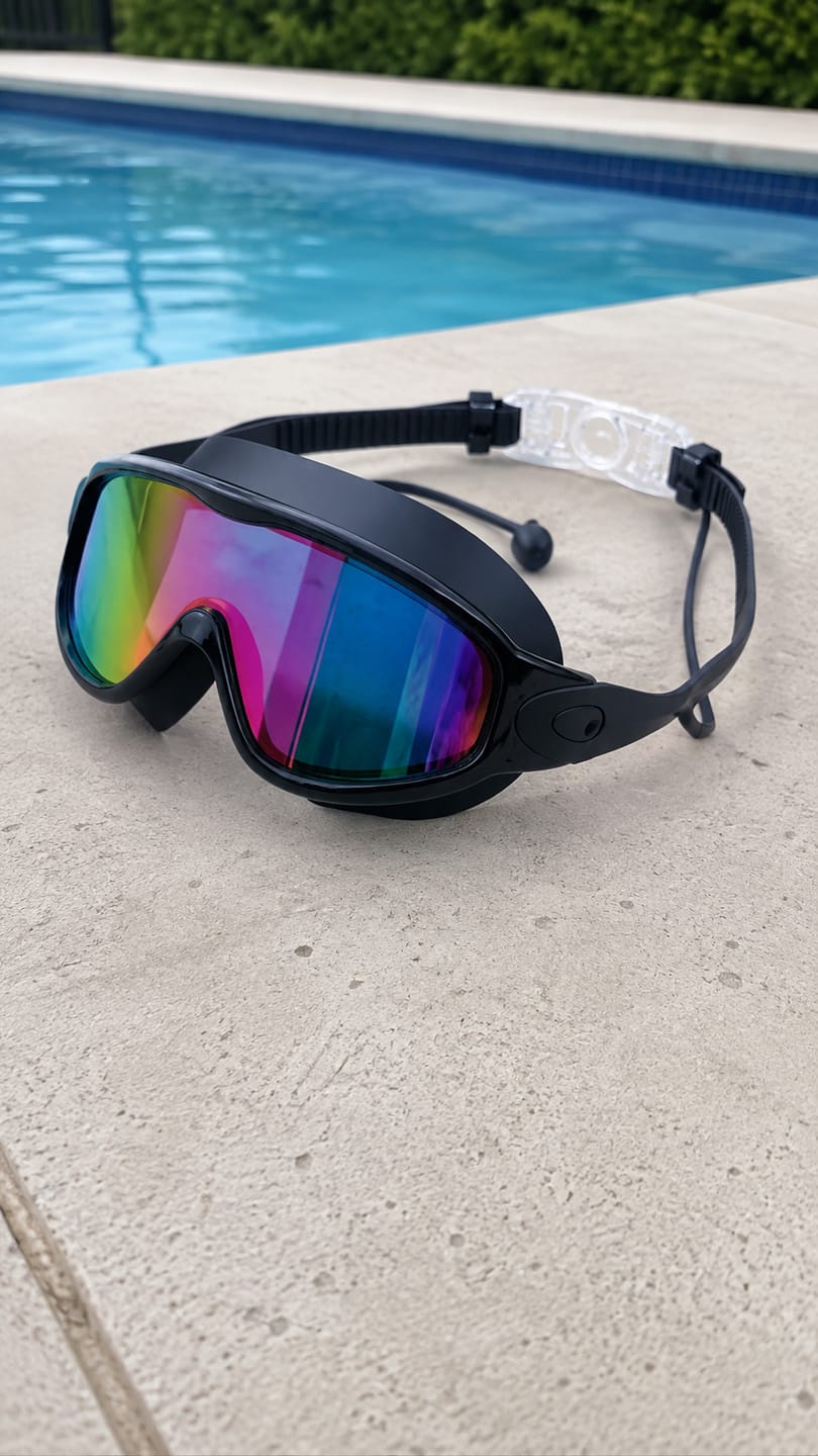 Customer photo review of Swimmi Kids Swim Goggles