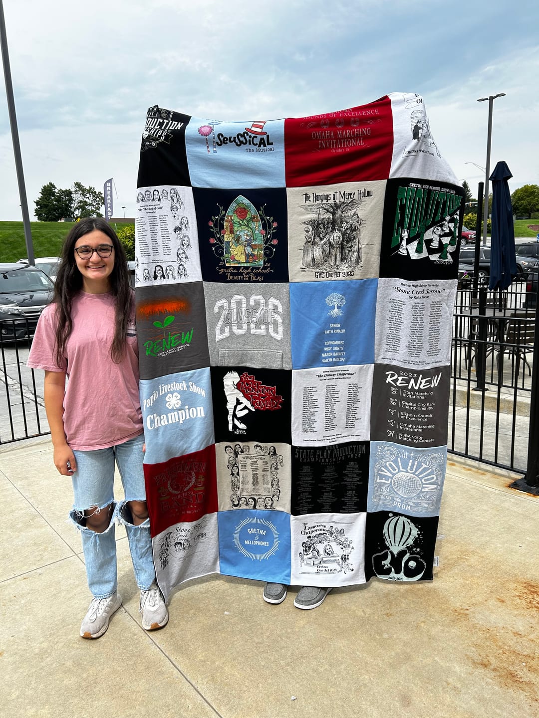 Customer photo review of Project Repat T-Shirt Quilt