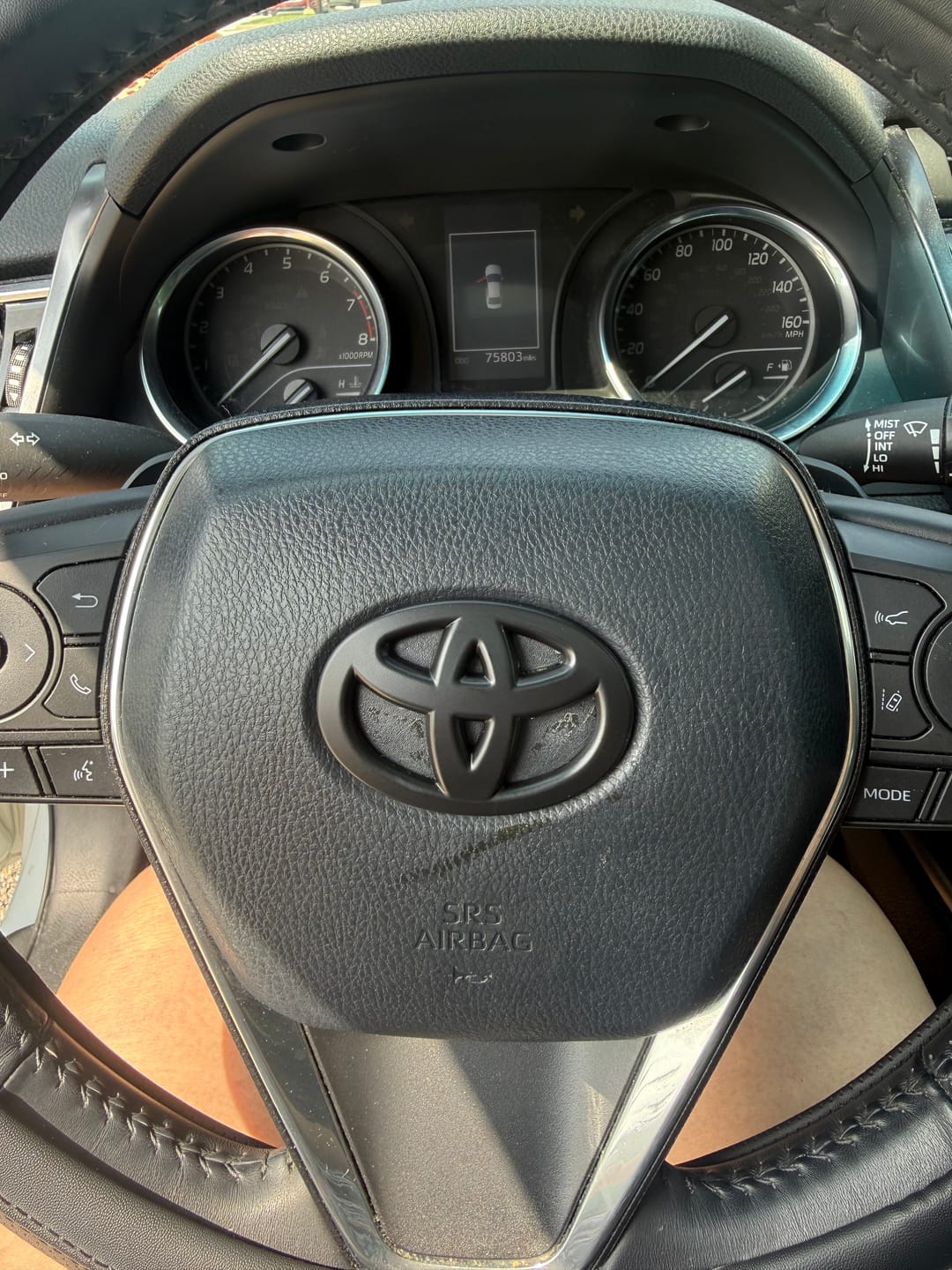 Customer photo review of Steering Wheel Emblem Overlay