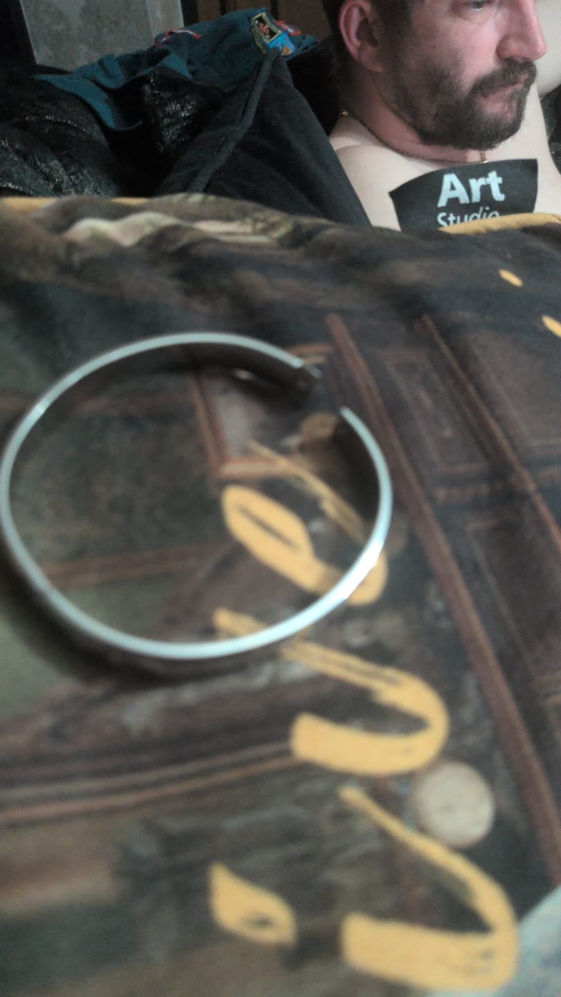 Customer photo review of Evil Eye - Gold | Sailver Bangle Bracelet