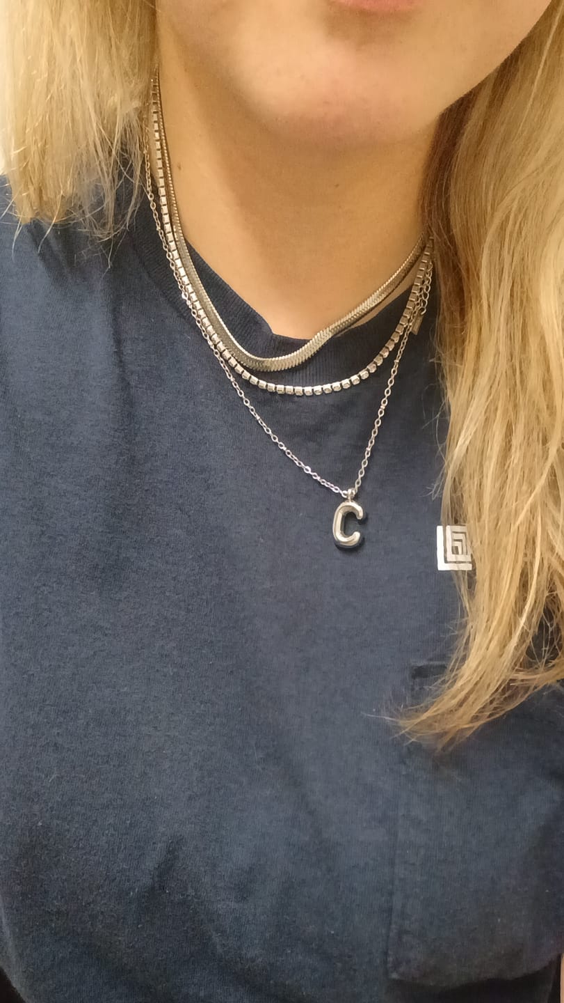 Customer photo review of Chelsea Herringbone Necklace (Bundle)