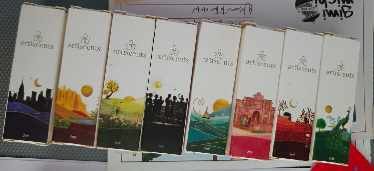 Customer photo review of Artiscents Sampler Set