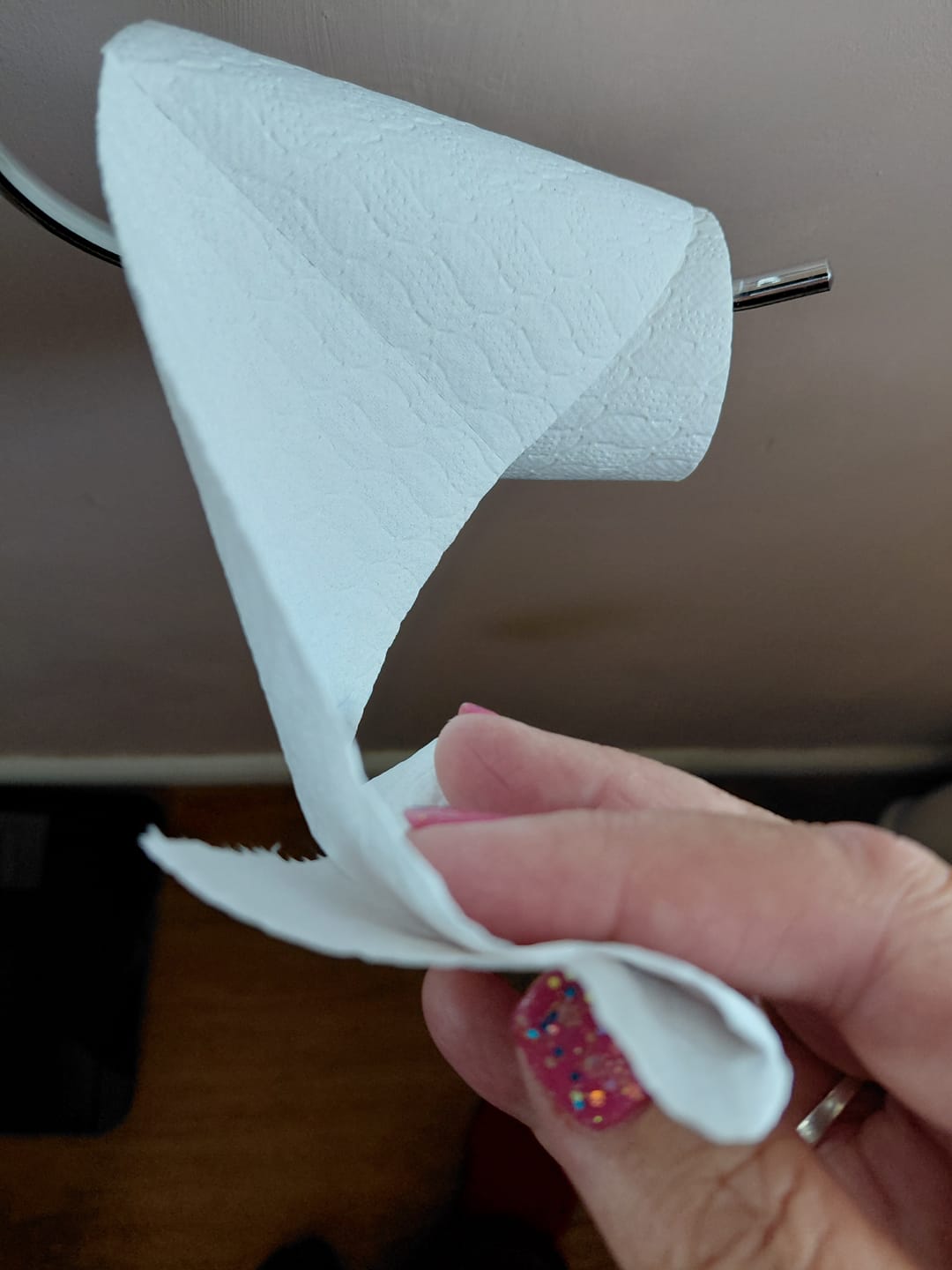 Customer photo review of 100% Recycled Toilet Paper