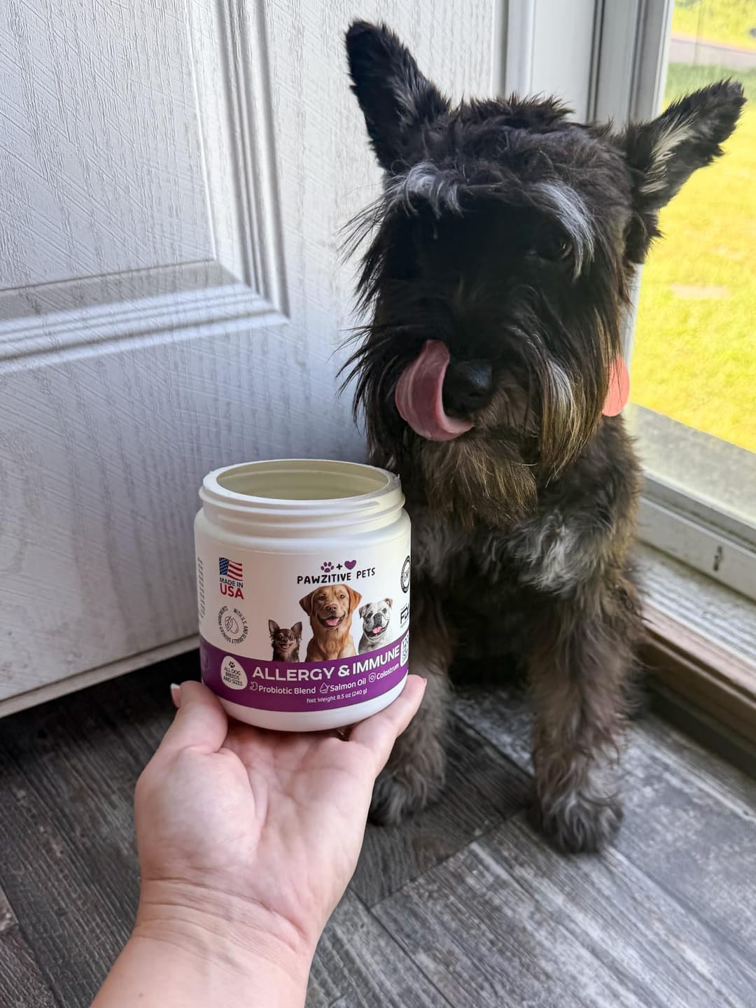 Customer photo review of Dog Allergy Chews for Itchy Skin, Paw Licking & Seasonal Allergies – Immune Support, 120 Soft Chews (Beef Flavor)