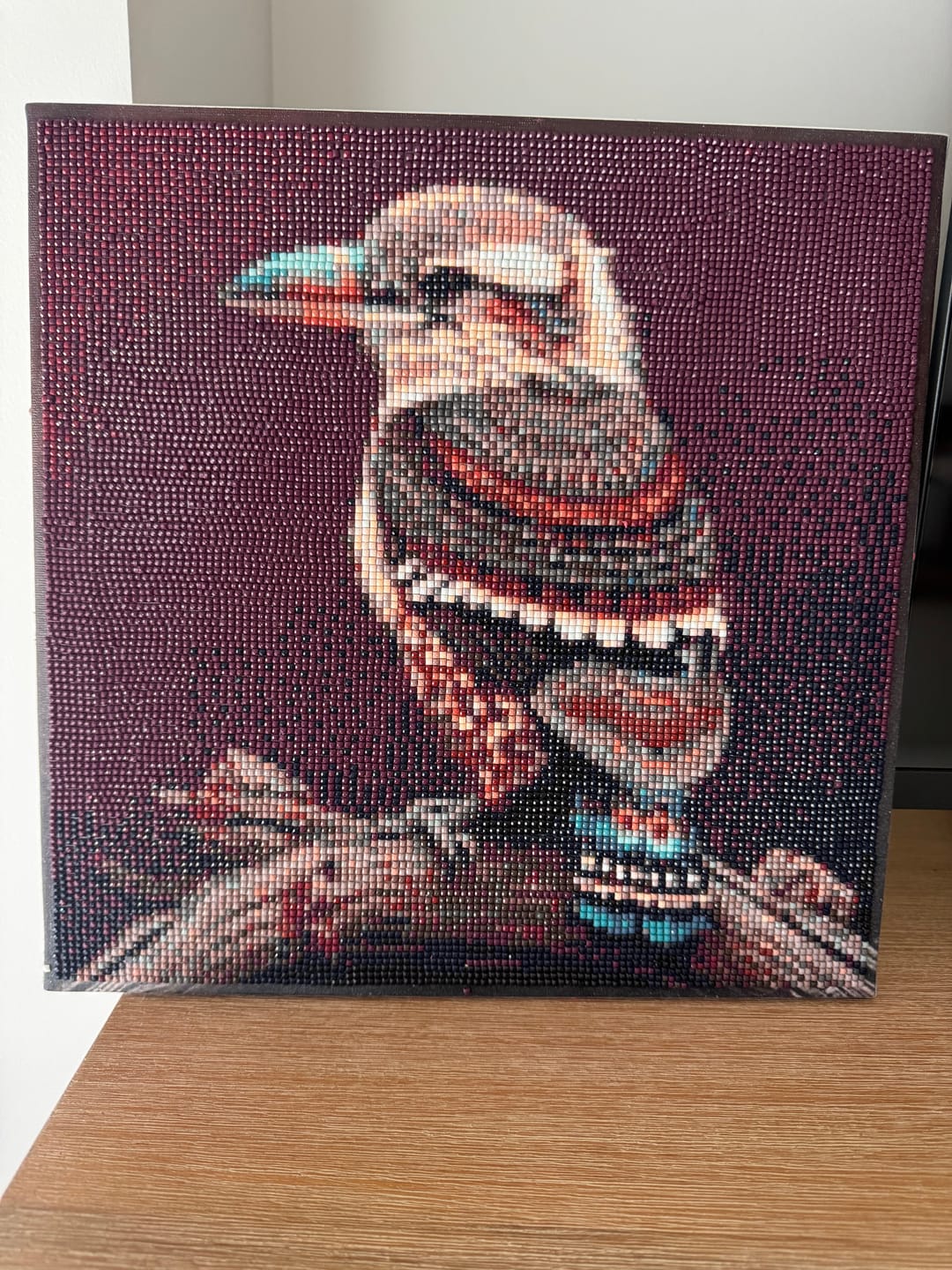 Customer photo review of Aboriginal Art Kookaburra III (Diamond Painting)