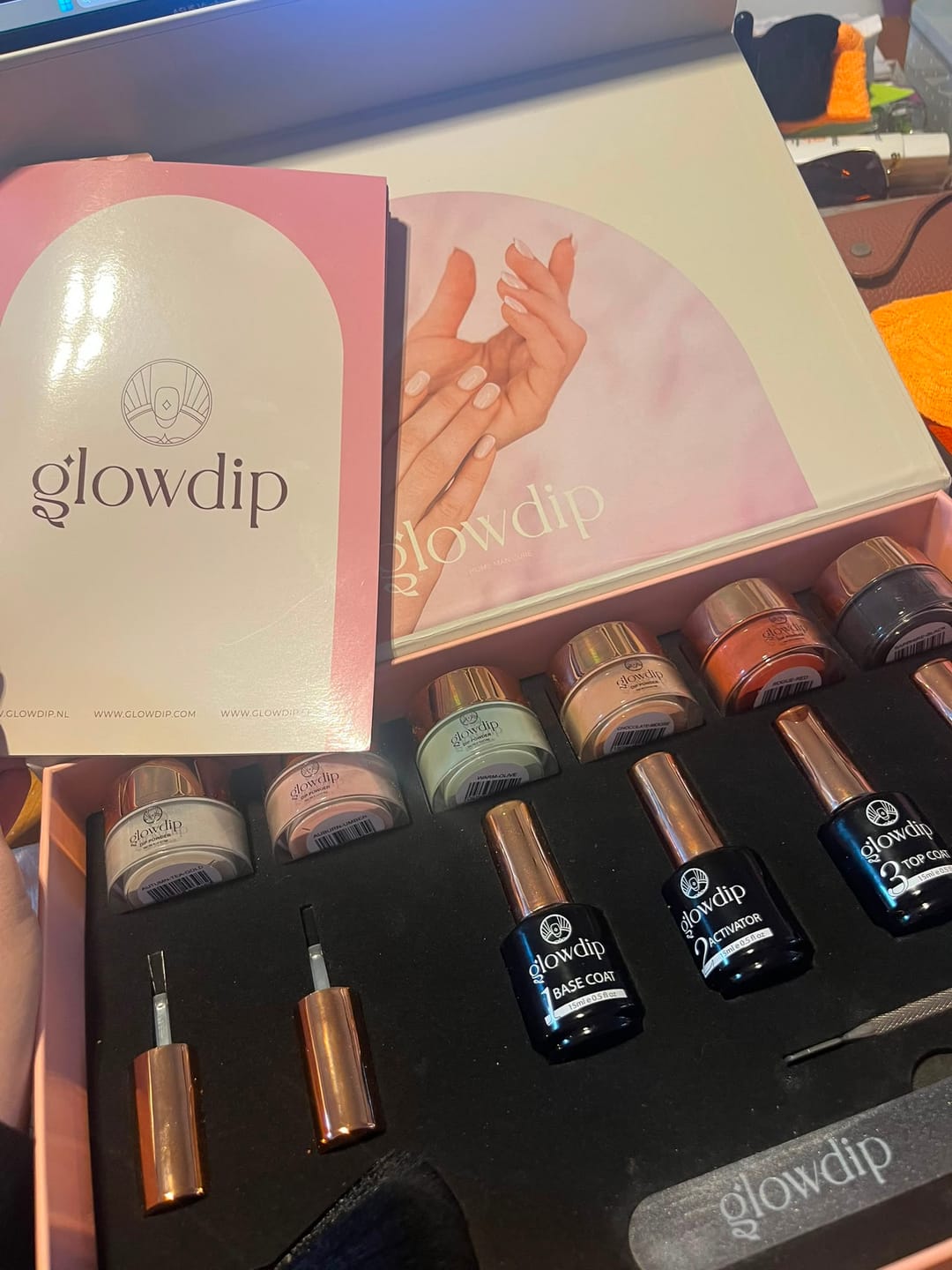 Customer photo review of Glowdip Alles-in-één Manicure Set