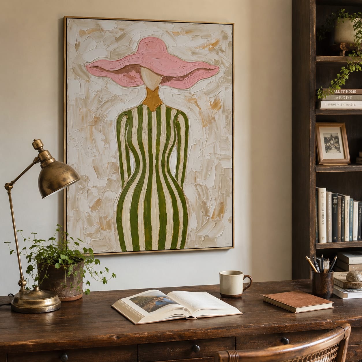 Customer photo review of Pink Canopy-Fashion Figure Painting