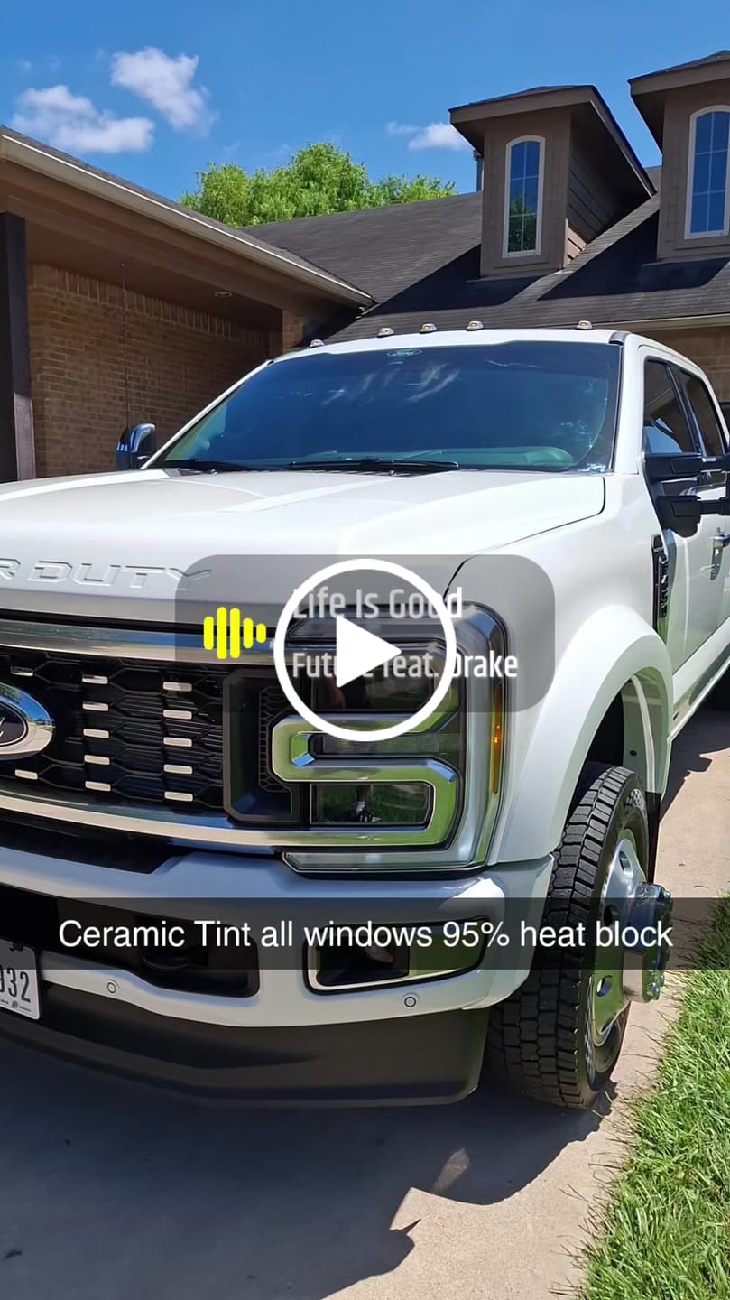 Customer video review of RockRose Nano Ceramic i95 Window Tint Film - 2PLY Air Nano Ceramic Car Window Tint , 99% UV & 95% IRR Block, Professional Heat Control for Cars & Buildings
