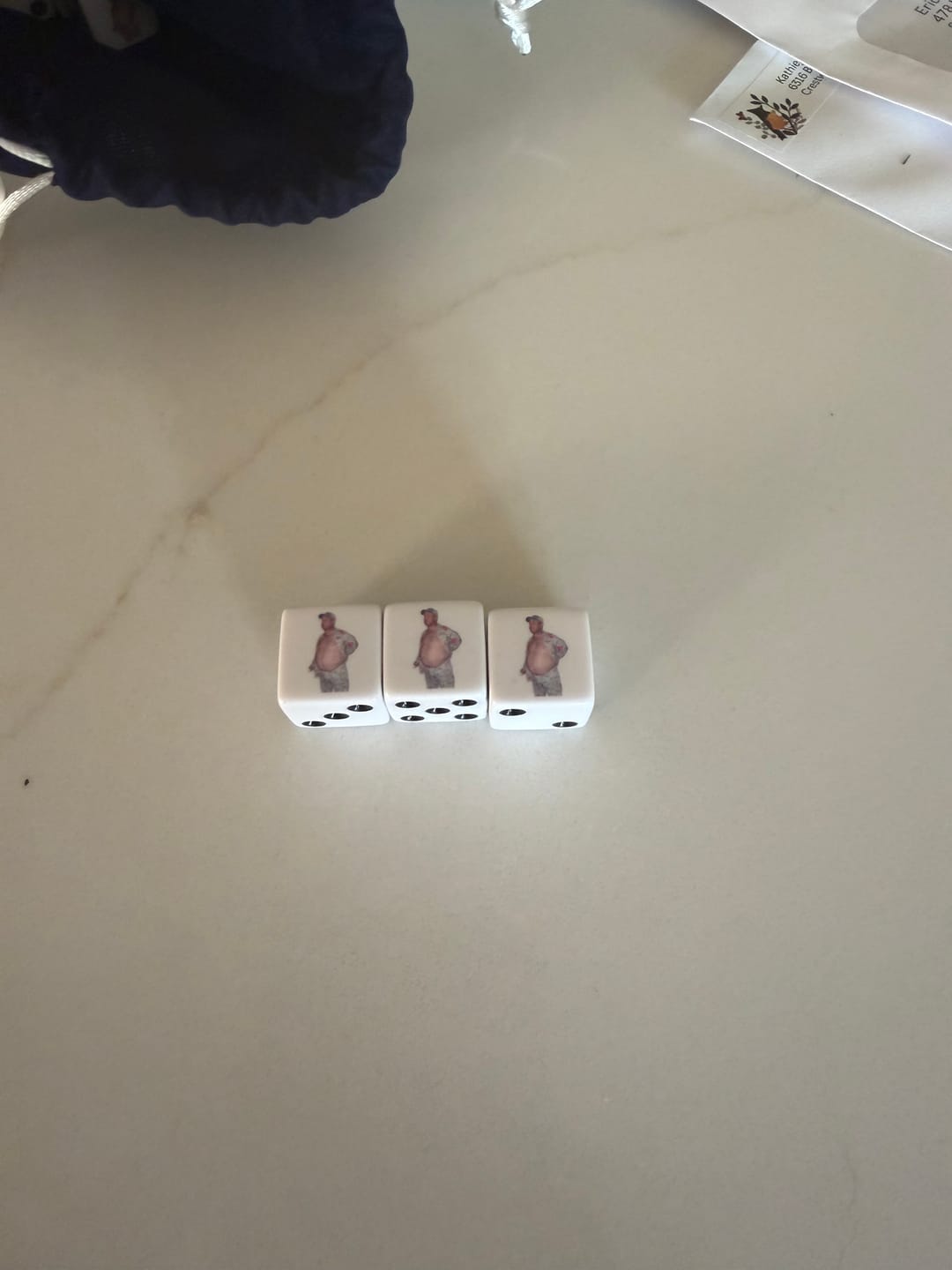 Customer photo review of Custom Dice