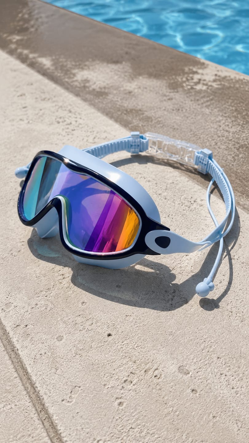 Customer photo review of Swimmi Kids Swim Goggles