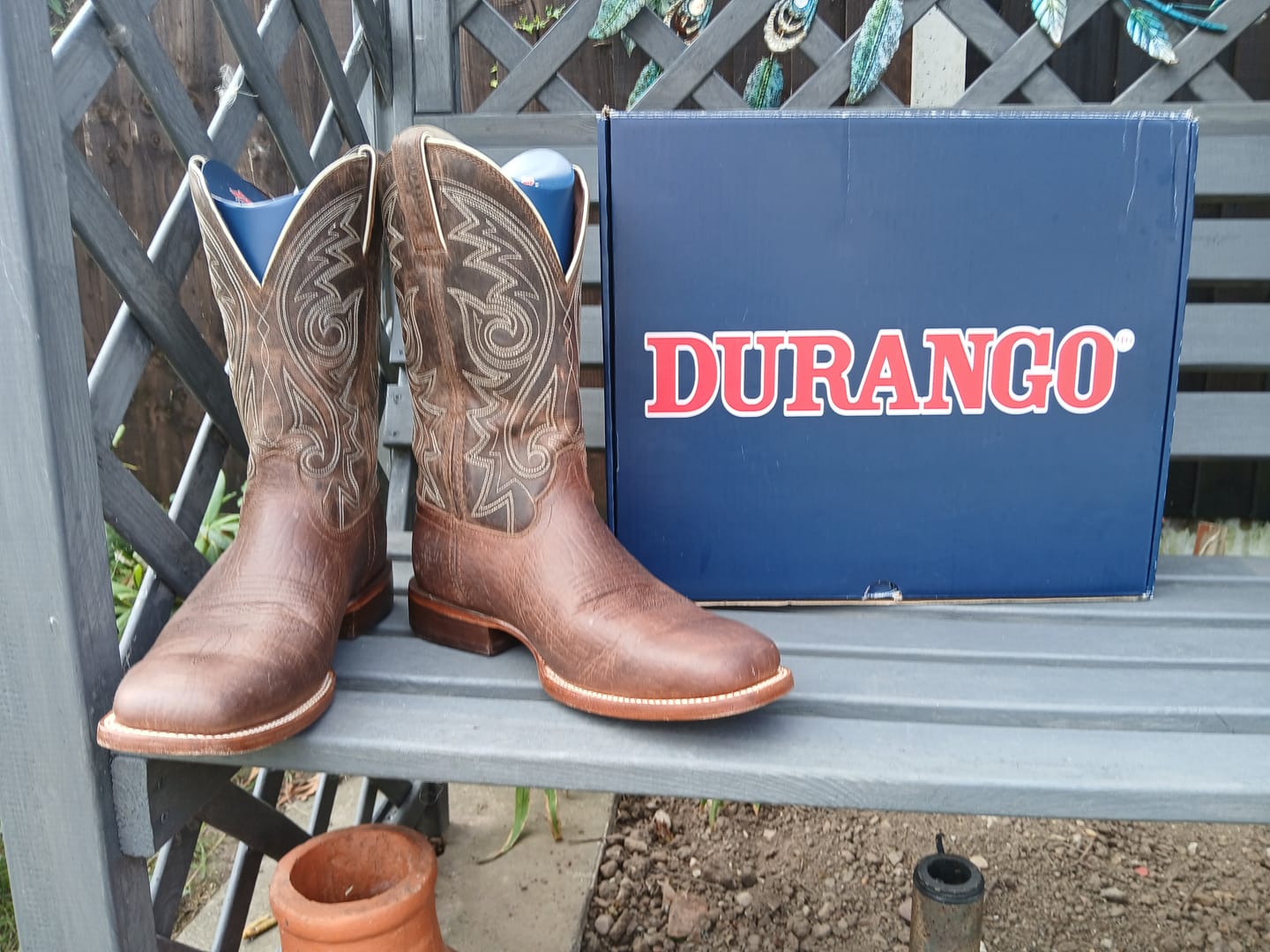 Customer photo review of Durango Arena Pro Worn Saddle Western Boot