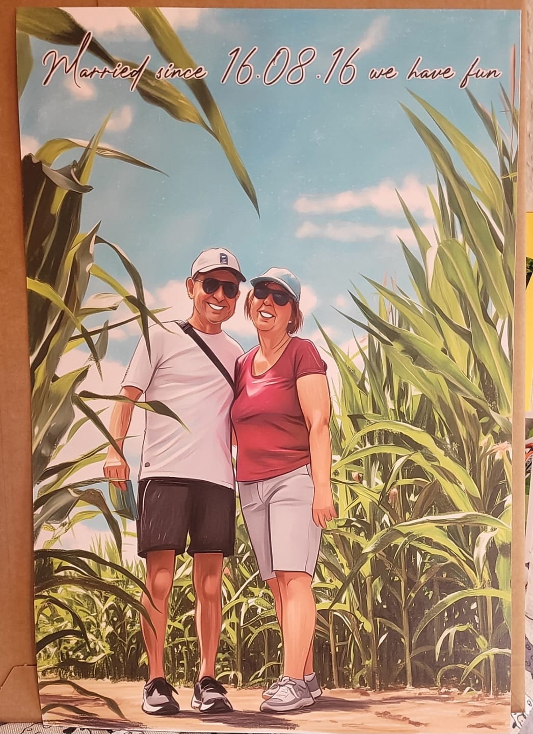 Customer photo review of ColorSketch Poster Dein Foto als handgezeichnete Karikatur