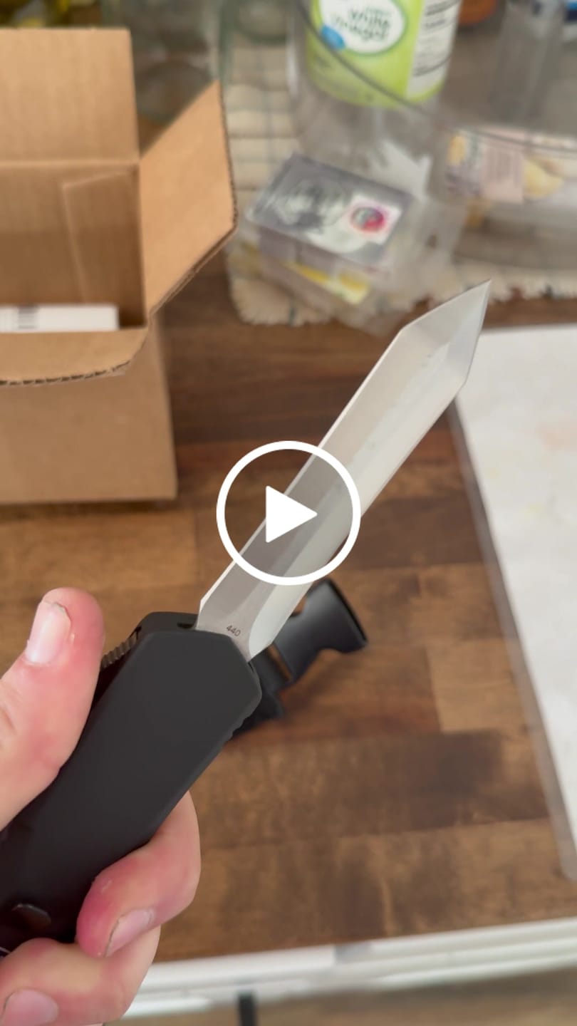 Customer video review of Black Ghost OTF Knife - Spartan Blade