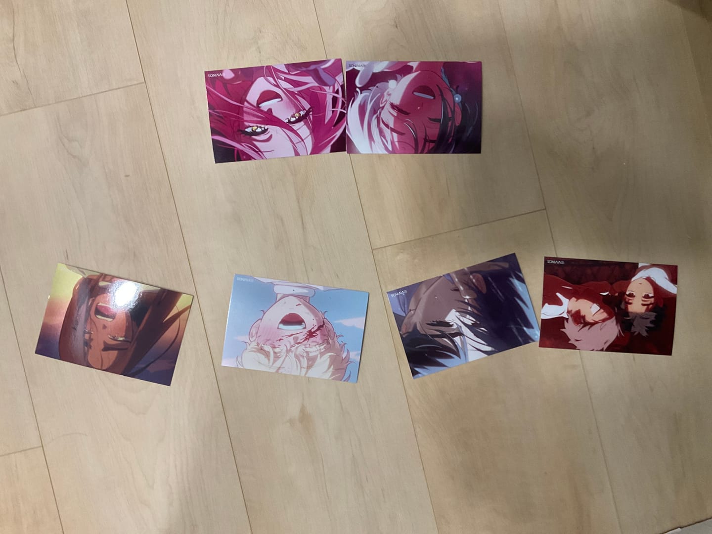Customer photo review of Alien Stage Karmic Angel Series Postcard Set