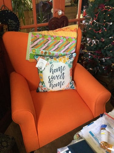 Customer photo review of Allston High Back Upholstered Accent Armchair