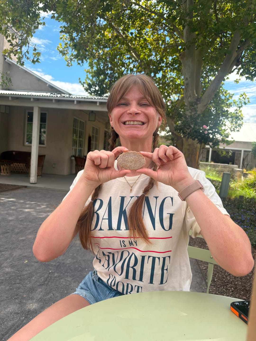 Customer photo review of Baking Is My Favorite Sport Shirt | Funny Baker Gift Tee