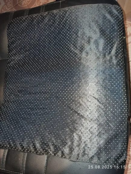 Customer photo review of Cojín de gel viscoelástico con forma de panal