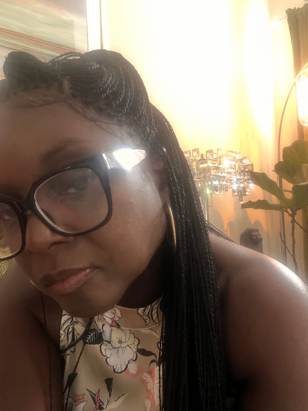 Customer photo review of Mica - Micro Senegalese Twist Pre Bleached Swiss HD Full Lace Knotless Braids Wig 799 Strands