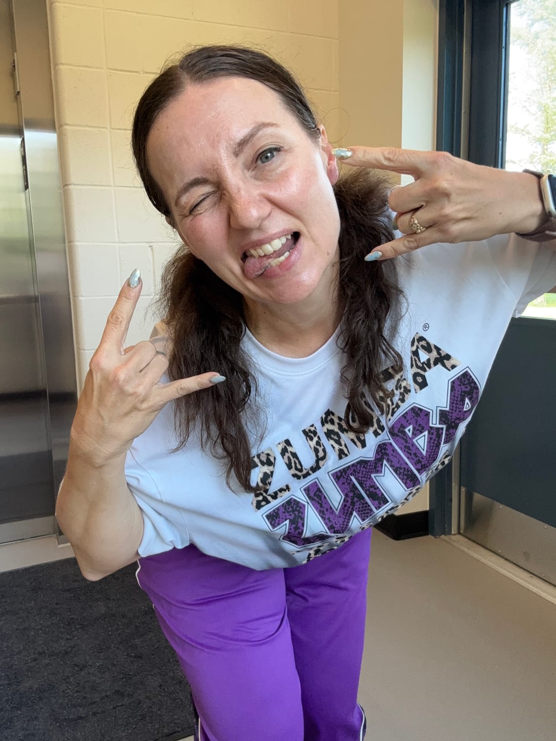 Customer photo review of Rock 'n' Roll Curvy Track Pants