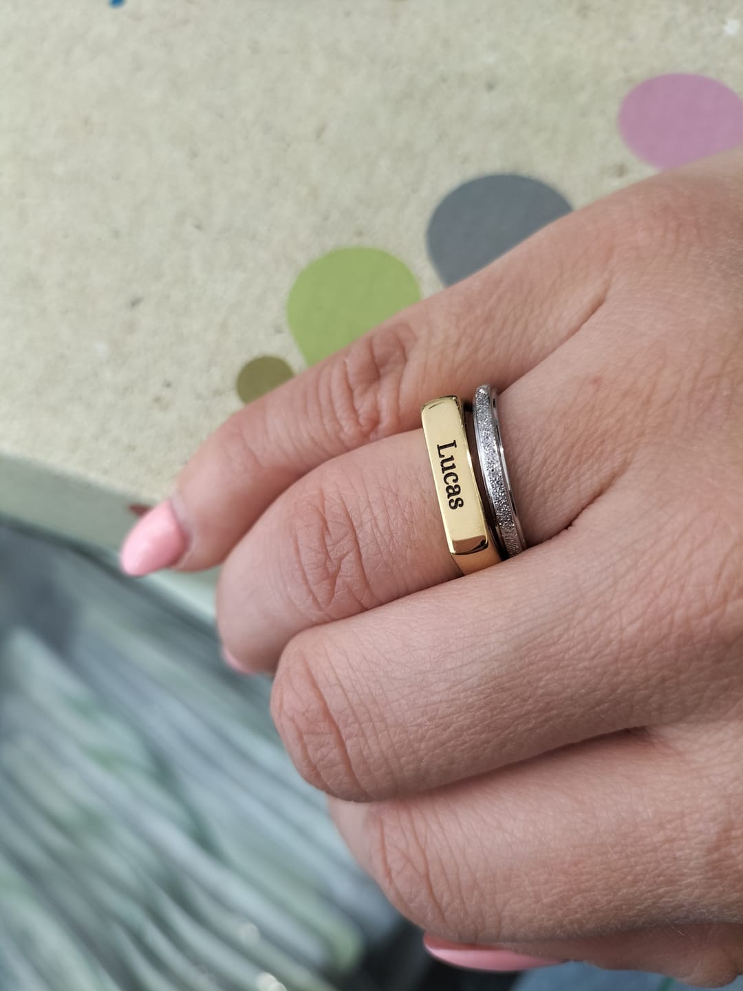 Customer photo review of Anel Hera Personalizável