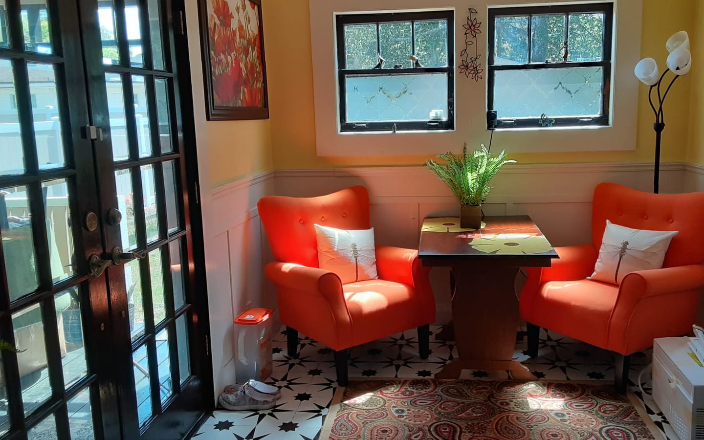 Customer photo review of Allston High Back Upholstered Accent Armchair