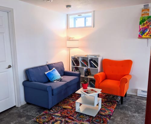 Customer photo review of Allston High Back Upholstered Accent Armchair