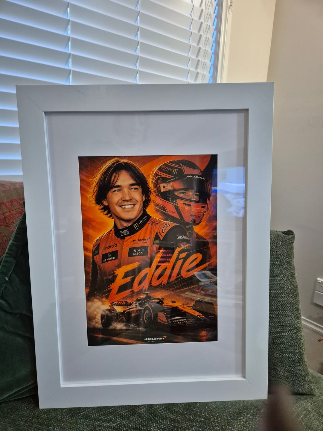 Customer photo review of Custom F1 Racing Portrait