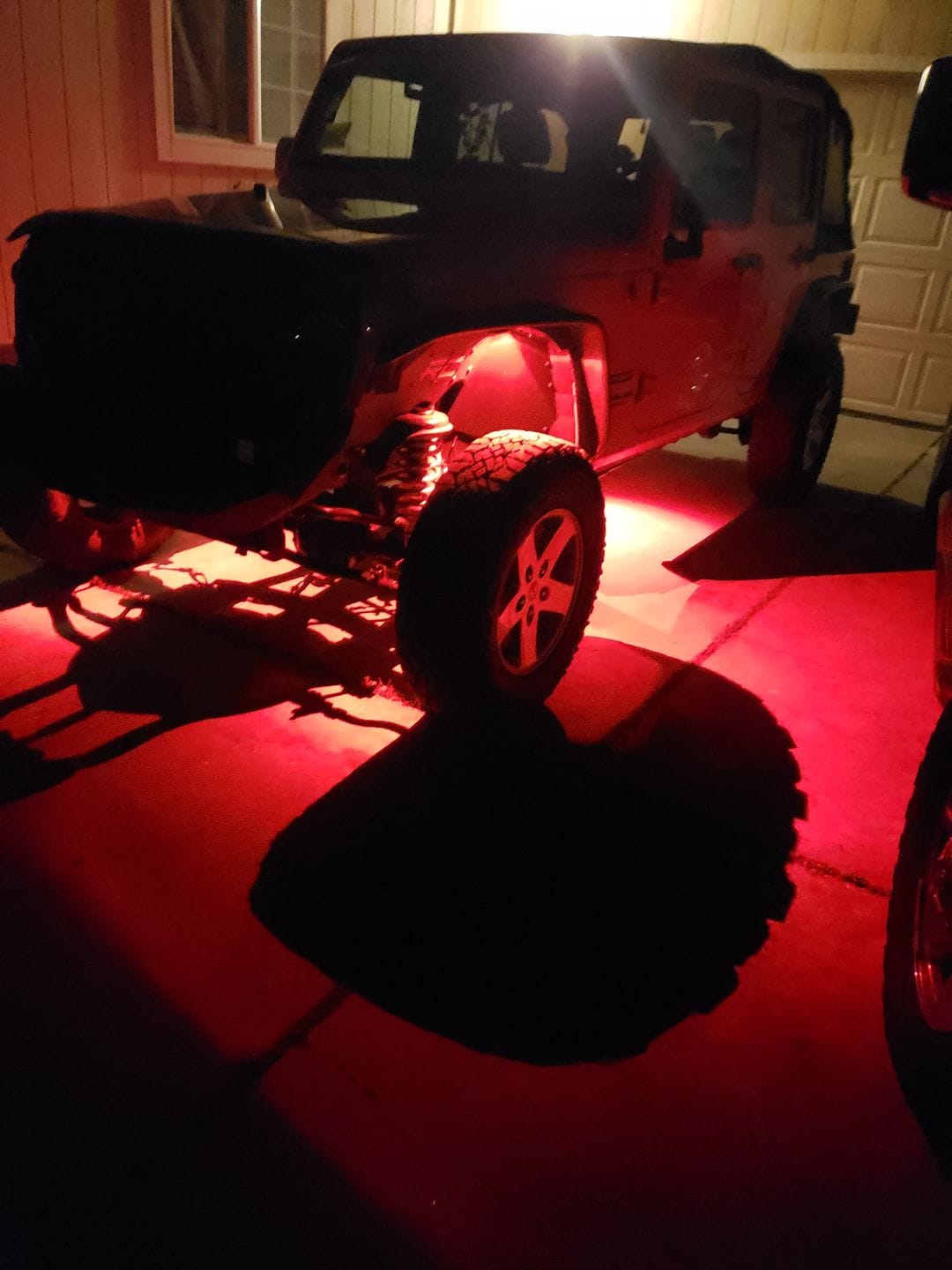 Customer photo review of Bluetooth Shift RGB LED Rock Lights For 1987+ Jeep