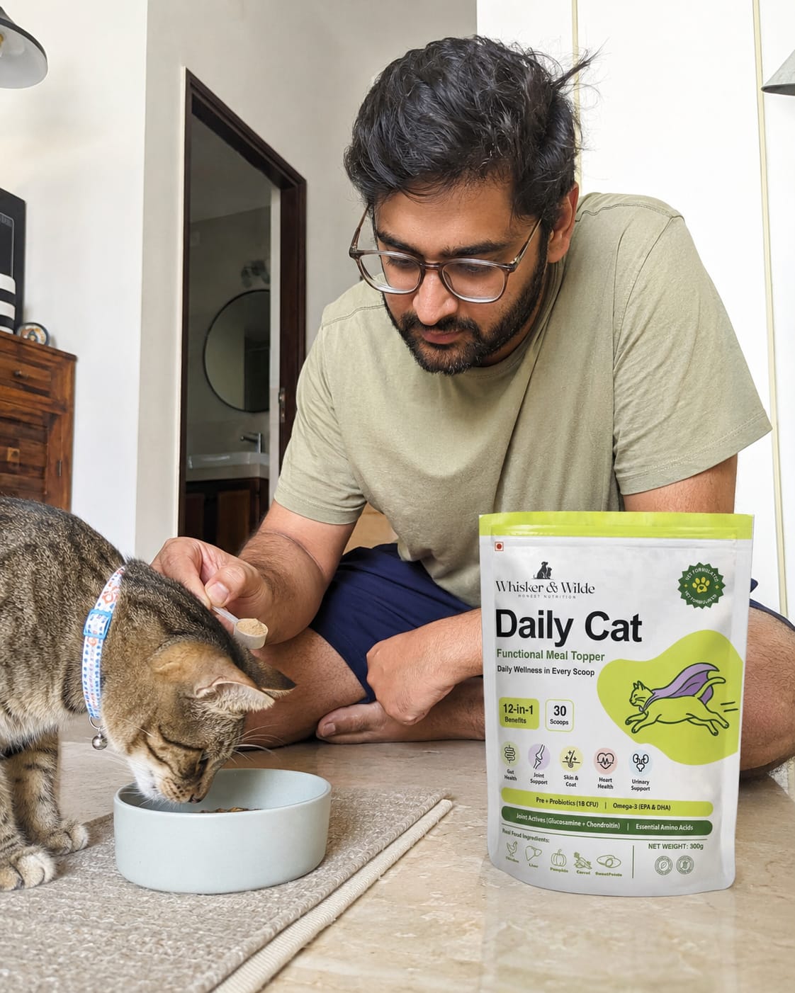 Customer photo review of Daily Cat Topper · 12-in-1 Vital Benefits