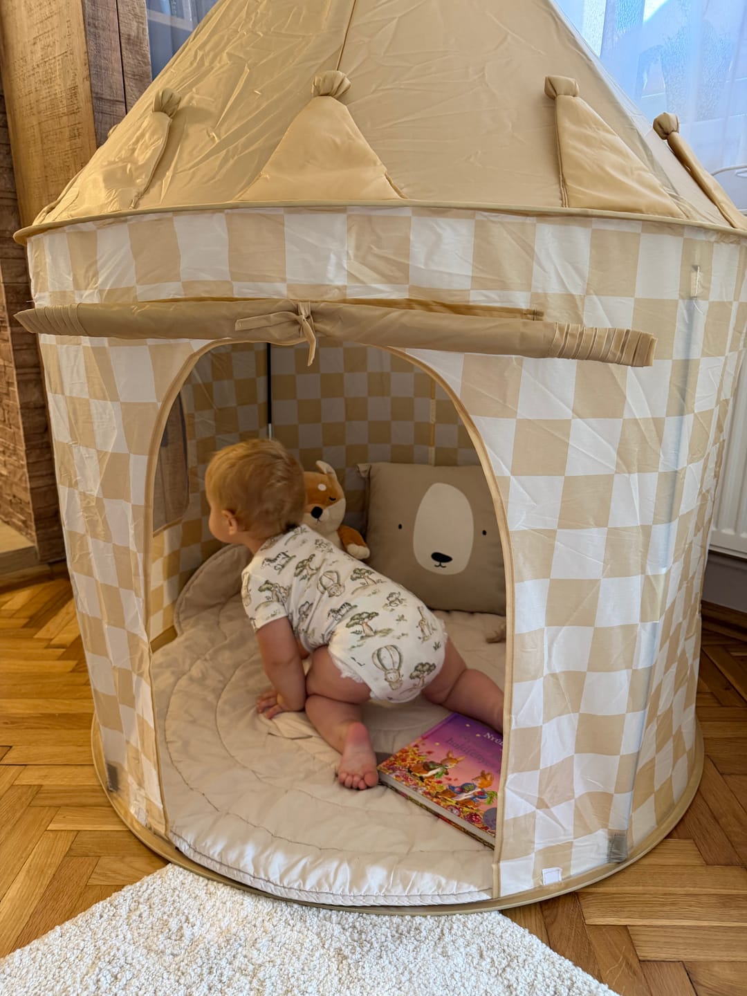 Customer photo review of Kid's Concept játszósátor (sárga kockás)