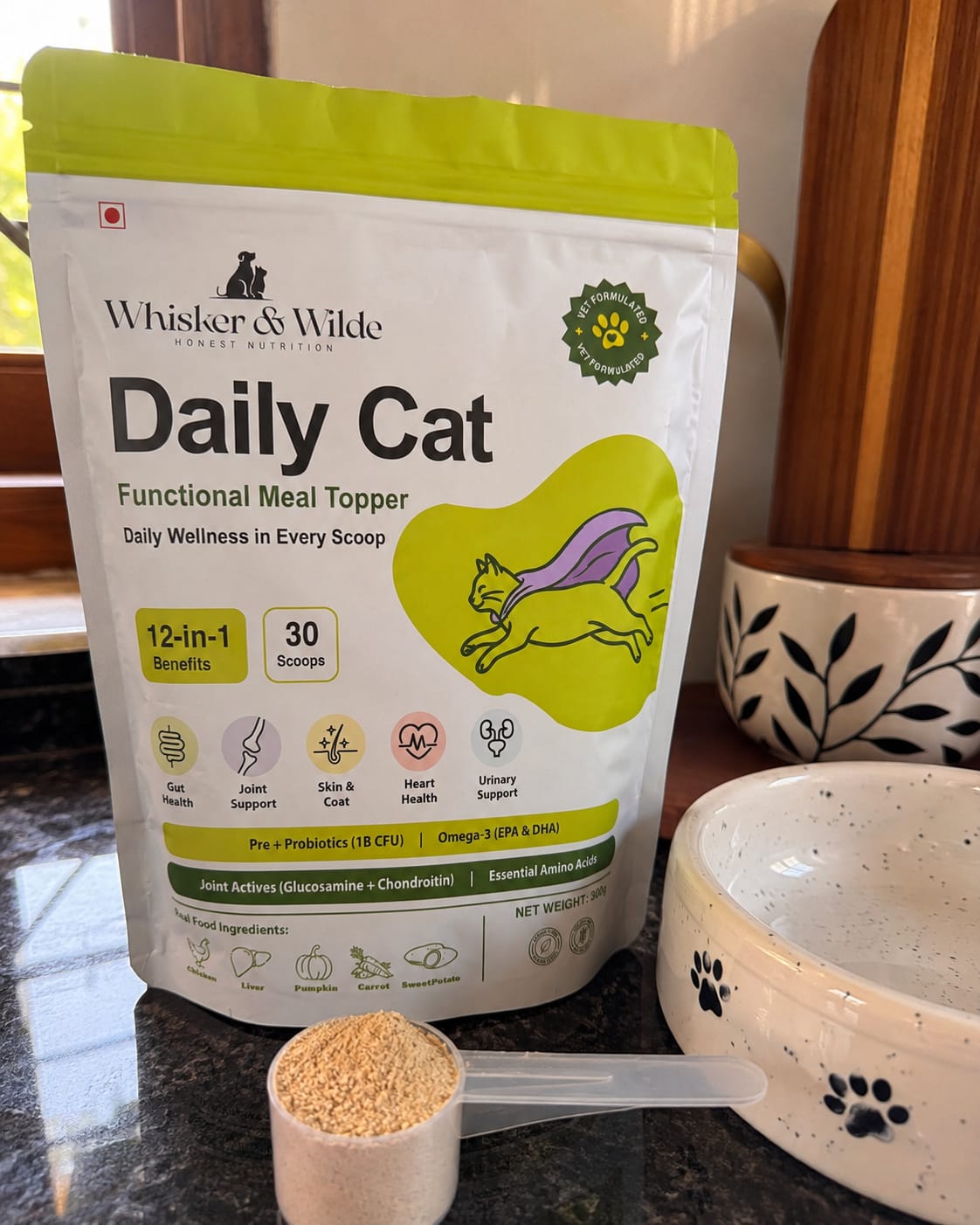 Customer photo review of Daily Cat Topper · 12-in-1 Vital Benefits