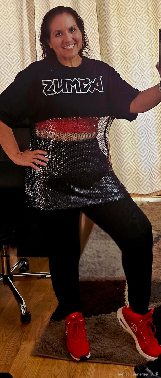 Customer photo review of Rock 'n' Roll Oversized Long Mesh Top