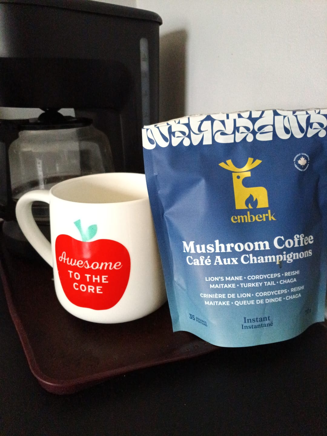 Customer photo review of Mushroom Coffee