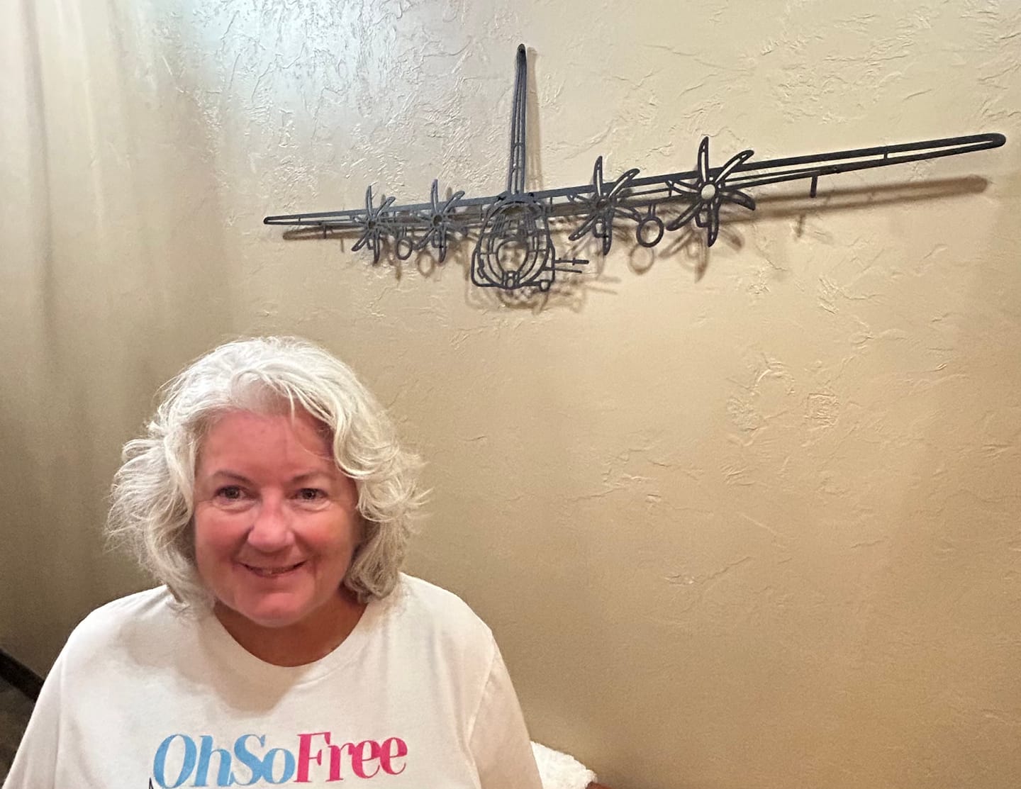 Customer photo review of AC-130J Ghostrider Front Silhouette Metal Wall Art